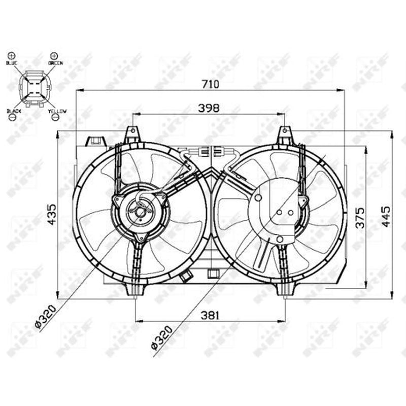 NRF Engine Cooling Fan 47667