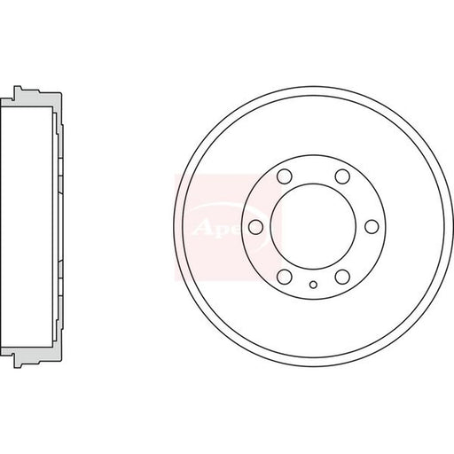Apec Brake Drum Assembly Rear DRM9992