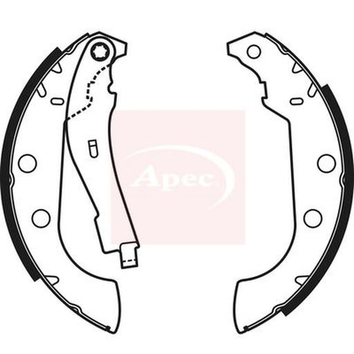 Apec Brake Shoe Set Axle Kit SHU596