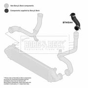 Borg & Beck Intercooler Turbo Charge Air Hose BTH1544