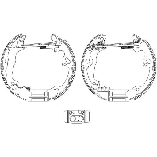 Mintex Brake Shoe Set Axle Kit MSP187