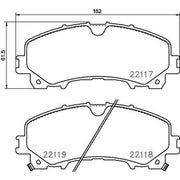 DON Front Brake Pad Set PCP1876