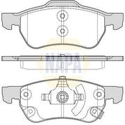 NAPA Front Brake Pad Set NBP1684