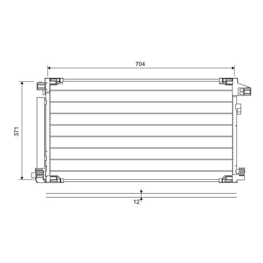 Valeo Air Conditioning Condenser 822716