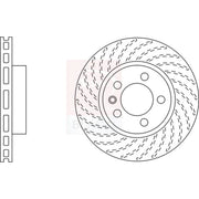 Apec 2 x Front / Brake Discs DSK2308B