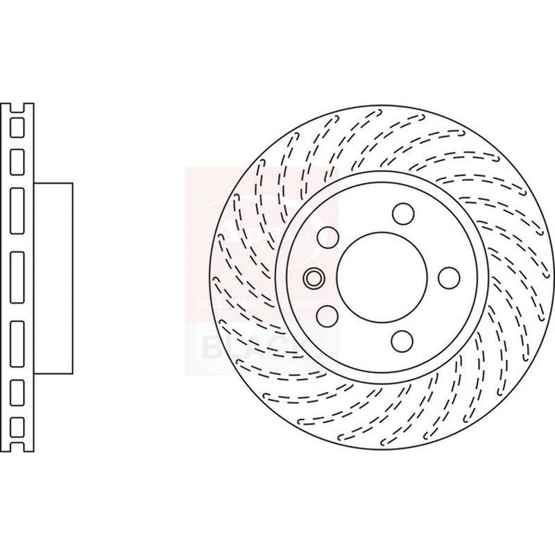 Apec 2 x Front / Brake Discs DSK2308B