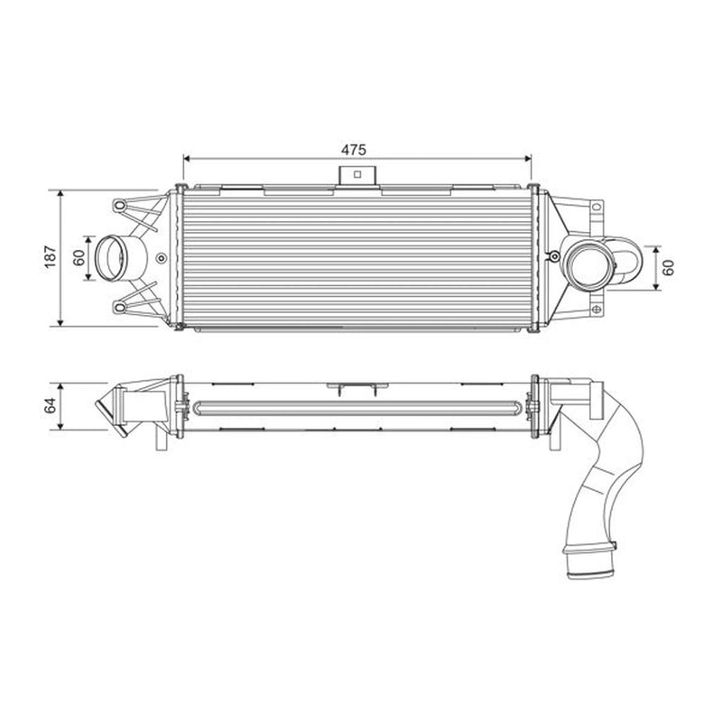 Valeo Intercooler (Charge Air Cooler) 818390