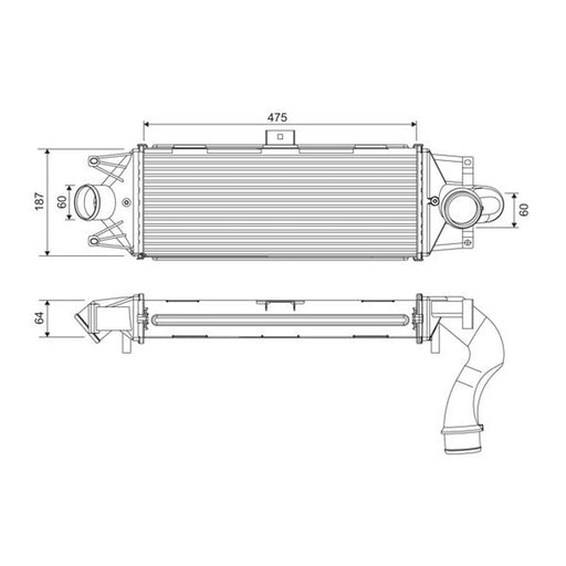 Valeo Intercooler (Charge Air Cooler) 818390