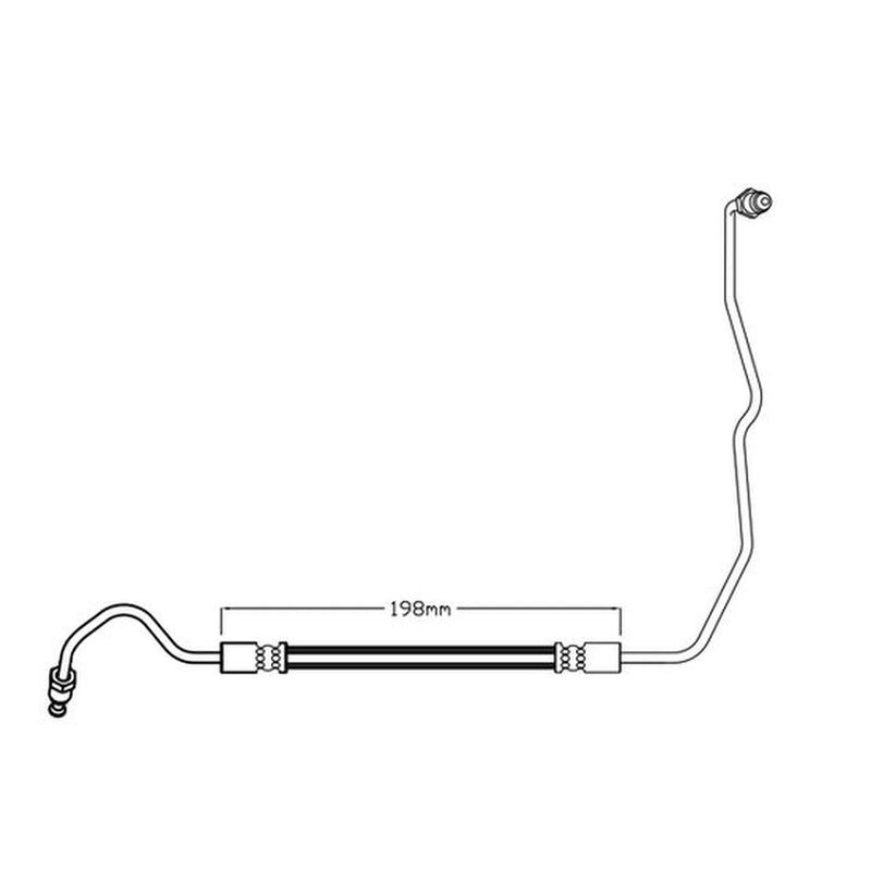 Juratek Brake Hydraulic Hose Line outer JBH1419R