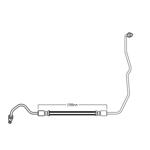 Juratek Brake Hydraulic Hose Line outer JBH1419R