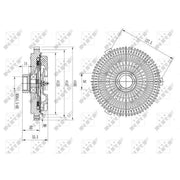 NRF Radiator Fan Clutch 49593