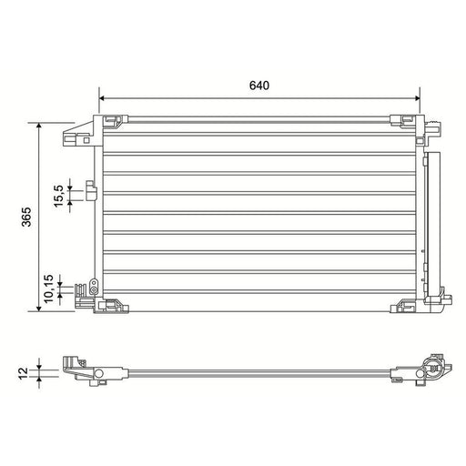 Valeo Air Conditioning Condenser 822832