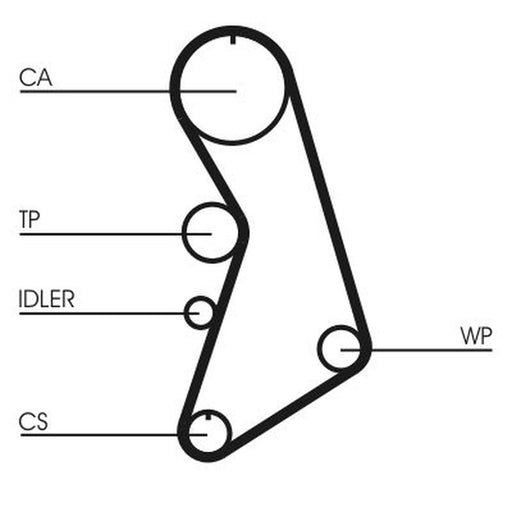 Continental CTAM Timing Belt Kit with Rollers CT909K10