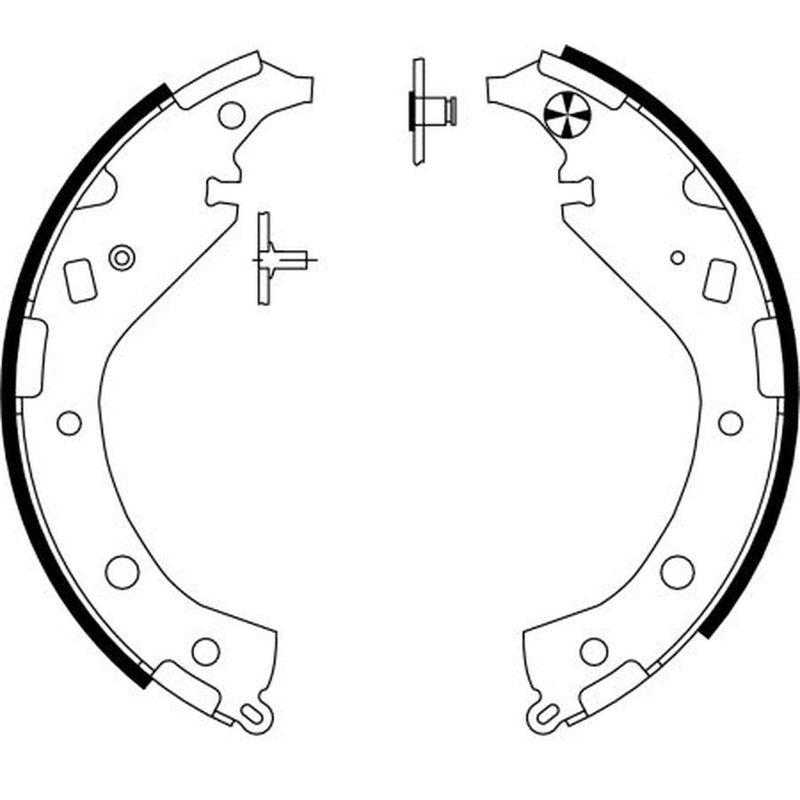 Mintex Brake Shoe Set Axle Kit MFR547