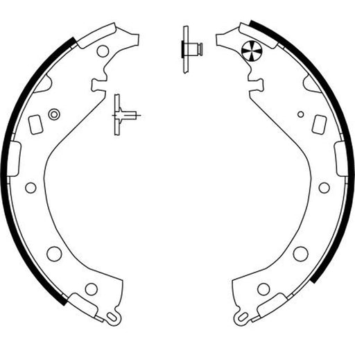 Mintex Brake Shoe Set Axle Kit MFR547