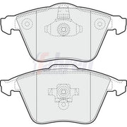 Fahren Front Brake Pad Set fits Ford Focus II 2005-2012 2.5