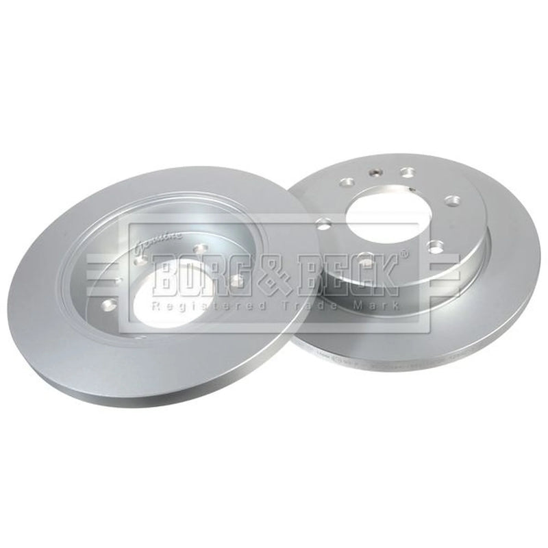 Borg & Beck 2 x Solid Rear Brake Discs BBD5581-x2