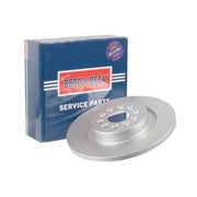 Borg & Beck 2 x Solid Rear Brake Discs BBD6106S-x2