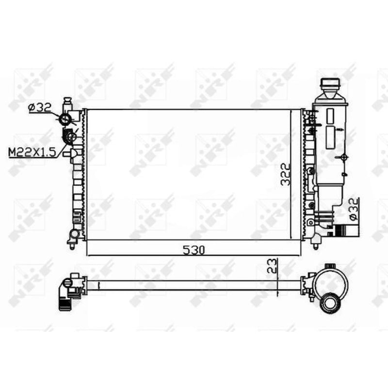 NRF Engine Radiator 50471