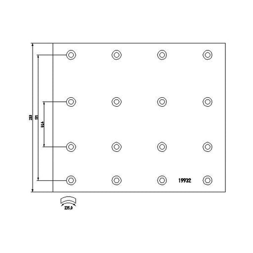 Textar Textar Cv Brake Lining Set 1993206