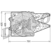 Denso Engine Cooling Fan fits Fiat Doblo Cargo 2010-2023 1.3 1.4 1.6 2.0
