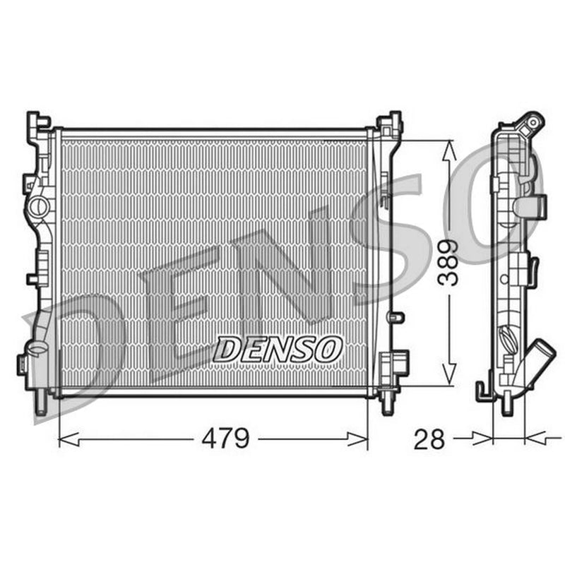 Denso Engine Radiator fits Renault Clio 2003-2012 1.5