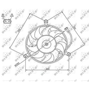 NRF Engine Cooling Fan 47745