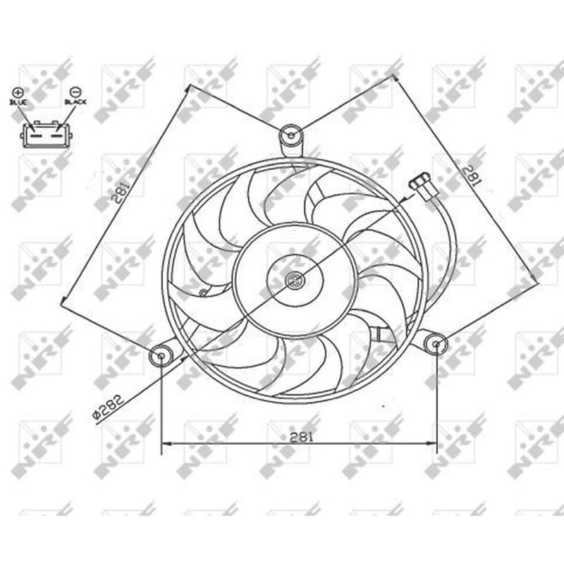 NRF Engine Cooling Fan 47745