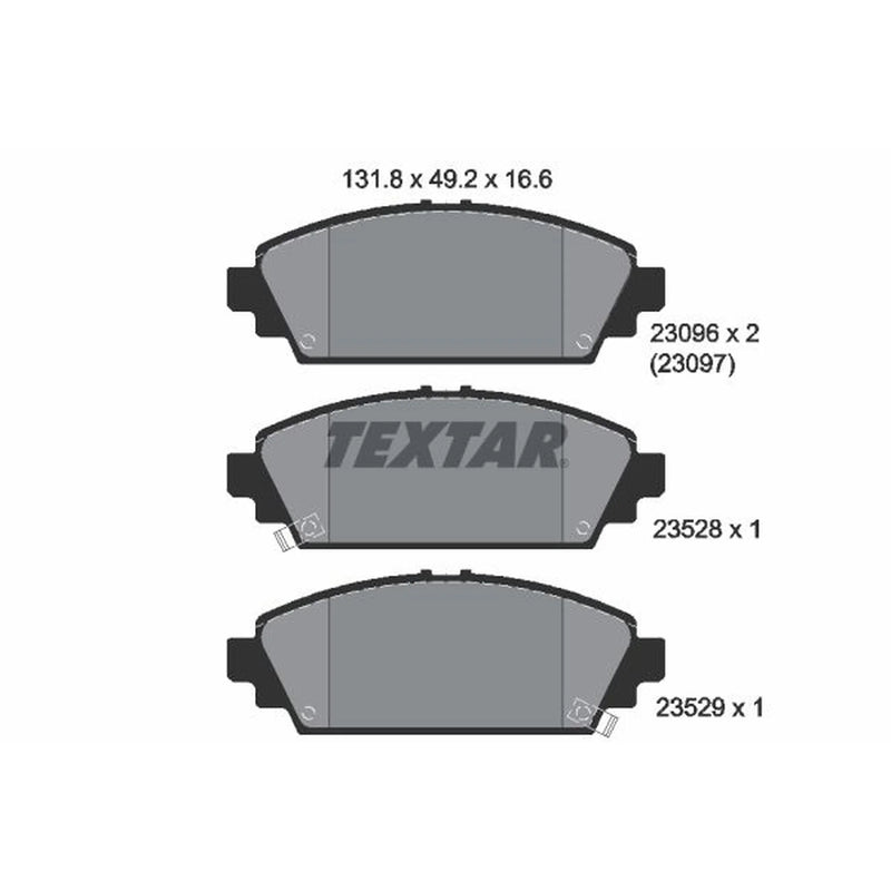 Textar Front Brake Pad Set 2309601