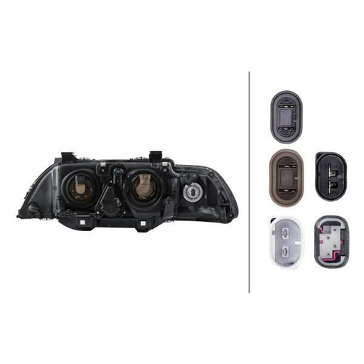 Hella Headlight Headlamp H7/H7 Right 1LL 008 053-601