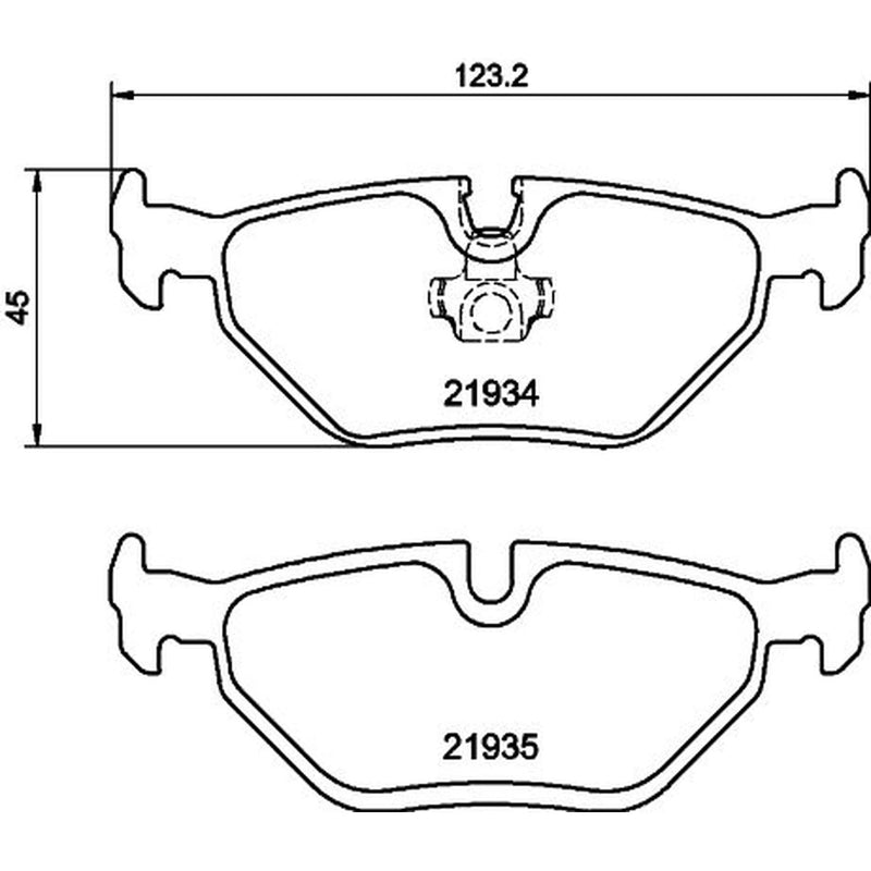 Mintex Rear Brake Pad Set MDB1888
