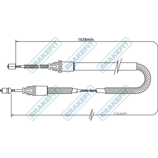 Apec Handbrake Cable Right Rear BBC3330