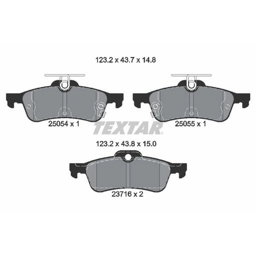 Textar Rear Brake Pad Set 2505401