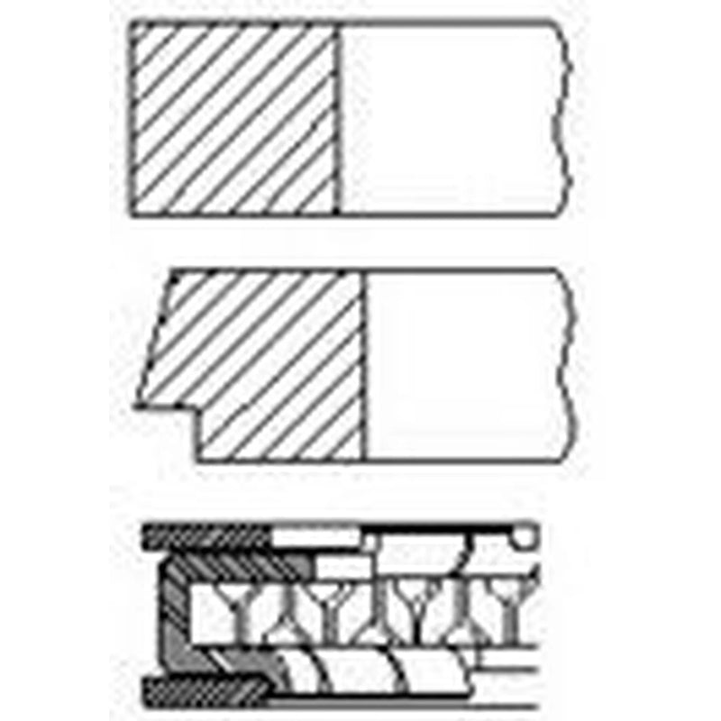 FAI Piston Ring Kit (1CYL) PR45-000 24454587 PR45-000