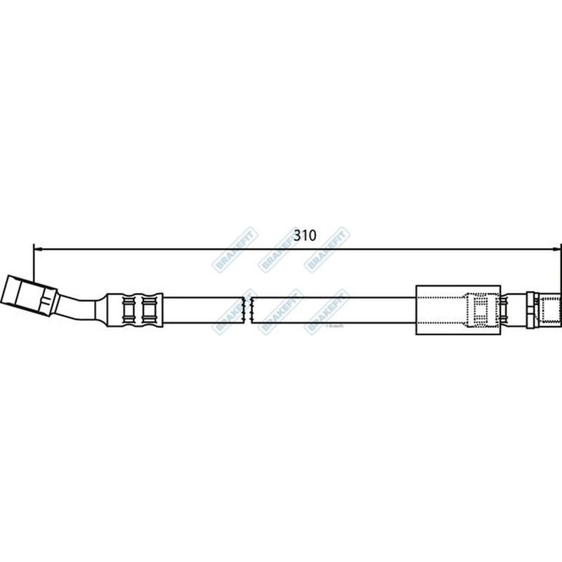 Apec Brake Hydraulic Hose Line Front BHO4111
