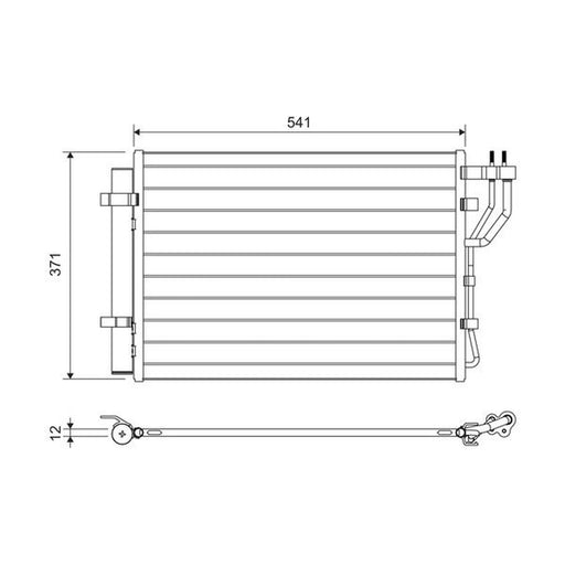 Valeo Air Conditioning Condenser 822582