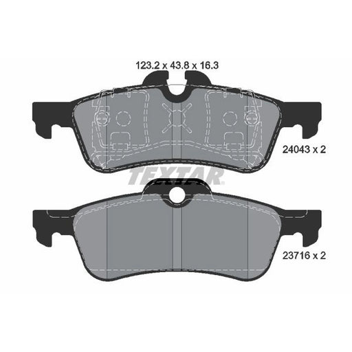 Textar Rear Brake Pad Set 2404301