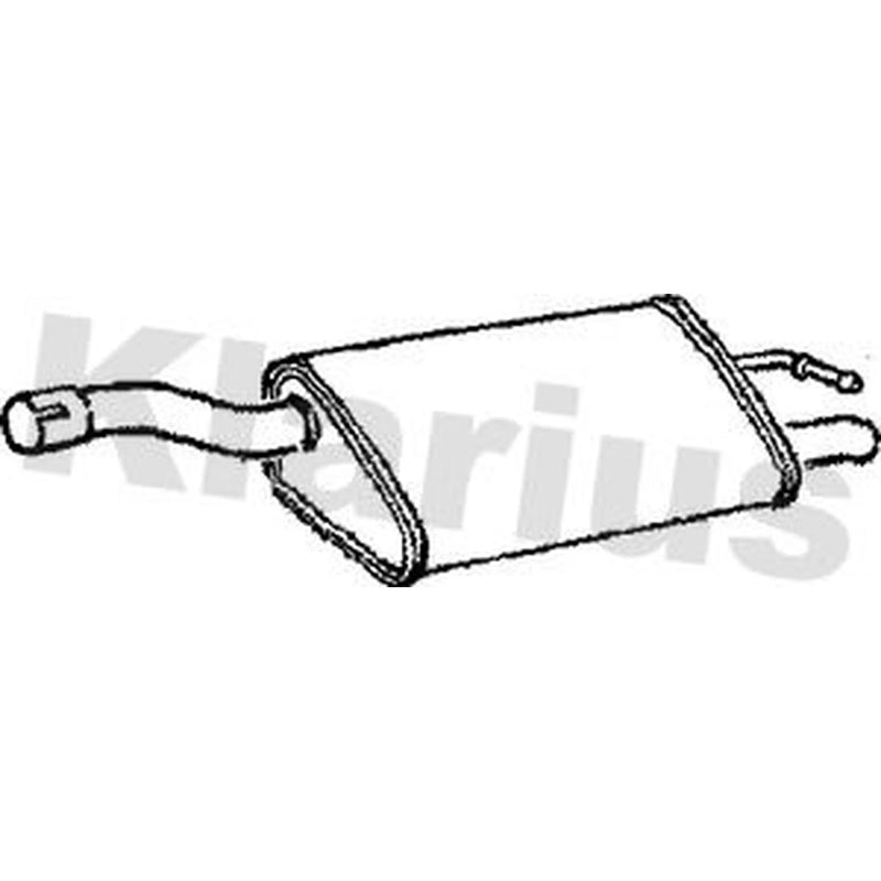 Klarius Box With Tail Pipe Rear FE688X
