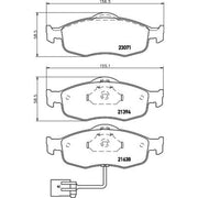 Mintex Front Brake Pad Set MDB1622