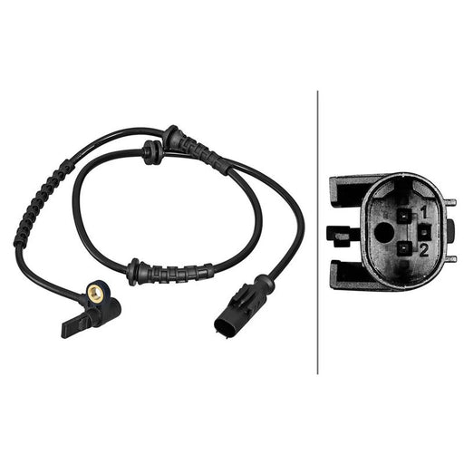 Hella ABS Wheel Speed Sensor Front 6PU 358 217-241