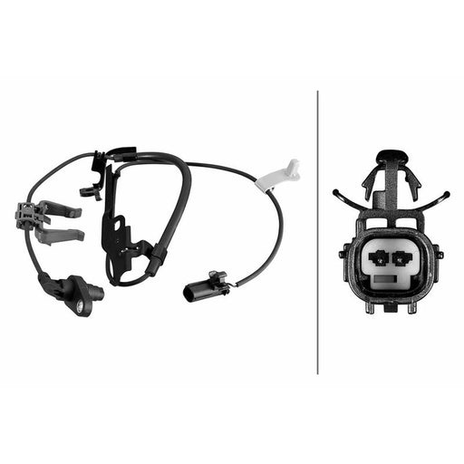 Hella ABS Wheel Speed Sensor Front 6PU 358 219-121