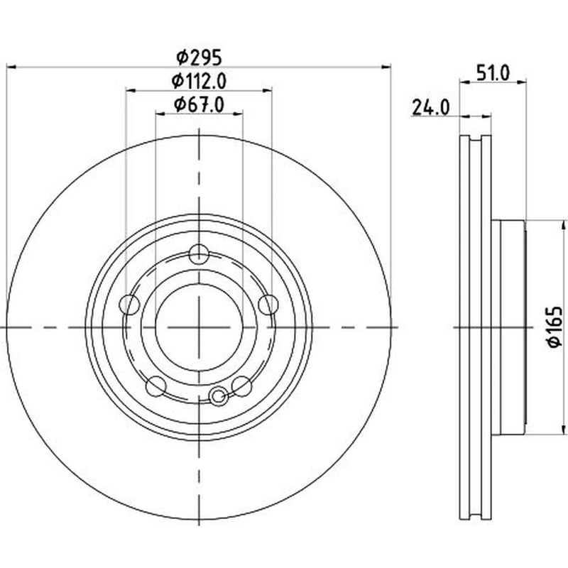 DON 2 x Vented Front Brake Discs PCD20562-x2