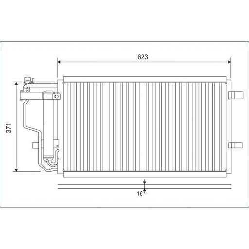 Valeo Air Conditioning Condenser 810907
