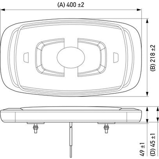Hella Rotating Beacon Mini Md12/24 2RL mounting 2RL 014 565-011 2RL 014 565-011