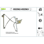 Valeo Electric Window Regulator Lifter Left Front 852562