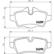 DON Rear Brake Pad Set PCP2217