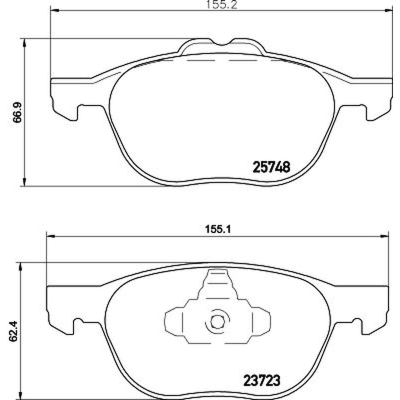 DON Front Brake Pad Set PCP1290
