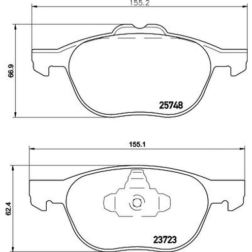 DON Front Brake Pad Set PCP1290