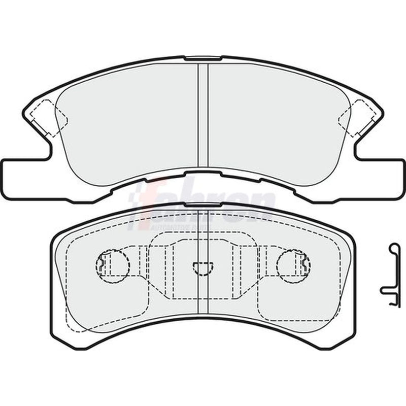 Fahren Front Brake Pad Set fits Daihatsu Charade VI 2003 on 0.7 1.0