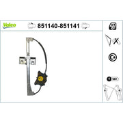 Valeo Electric Window Regulator Lifter Left Front 851140